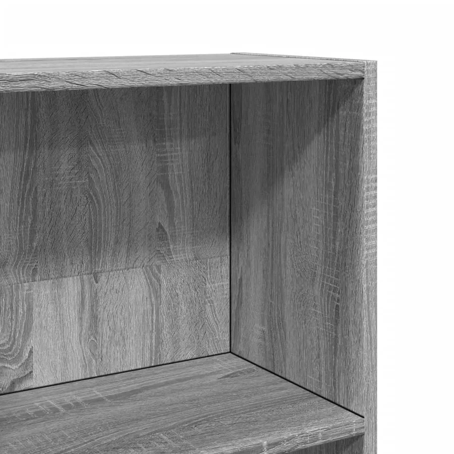 Bibliothèque sonoma gris 40x24x176 cm bois d'ingénierie - 7
