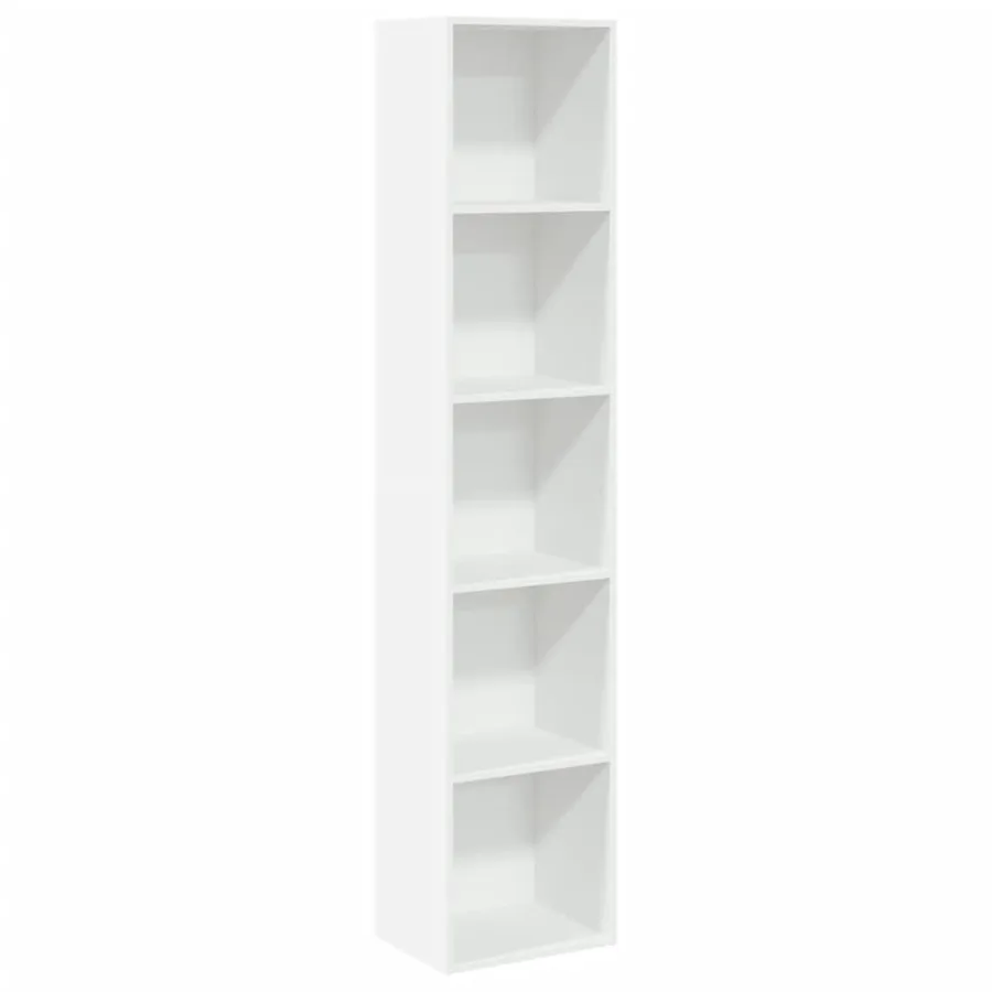 Bibliothèque blanc 40x30x189 cm bois d'ingénierie - 2