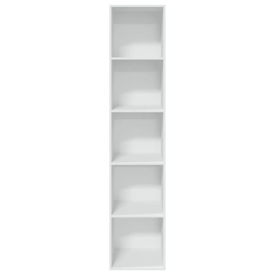 Bibliothèque blanc 40x30x189 cm bois d'ingénierie - 4