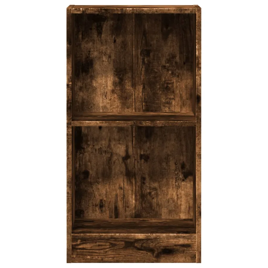 Bibliothèque chêne fumé 40x24x76 cm bois d'ingénierie - 4