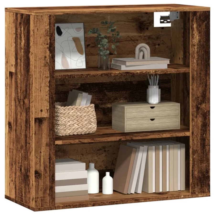 Armoire murale vieux bois 80x33x80 cm bois d'ingénierie - 3
