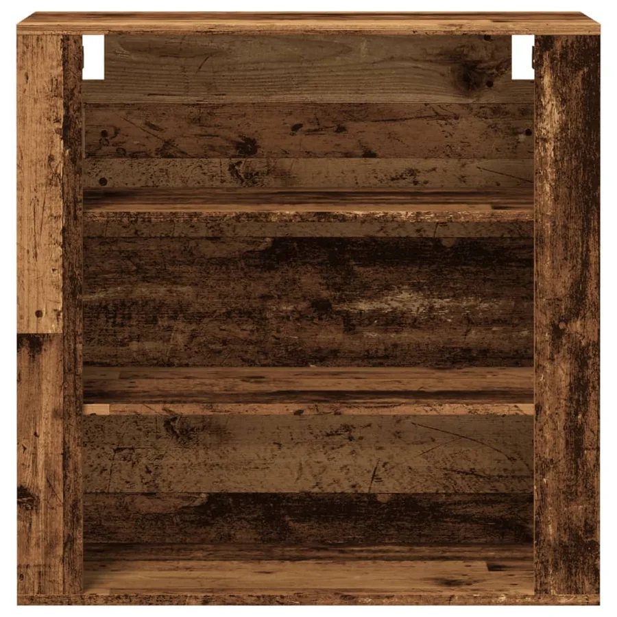 Armoire murale vieux bois 80x33x80 cm bois d'ingénierie - 4