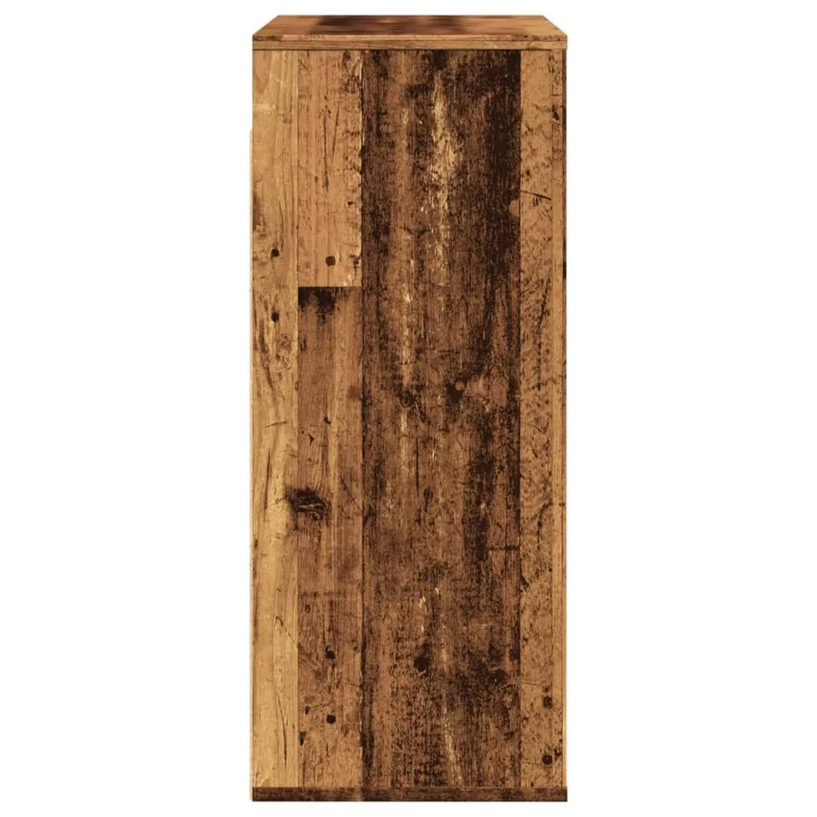 Armoire murale vieux bois 80x33x80 cm bois d'ingénierie - 5