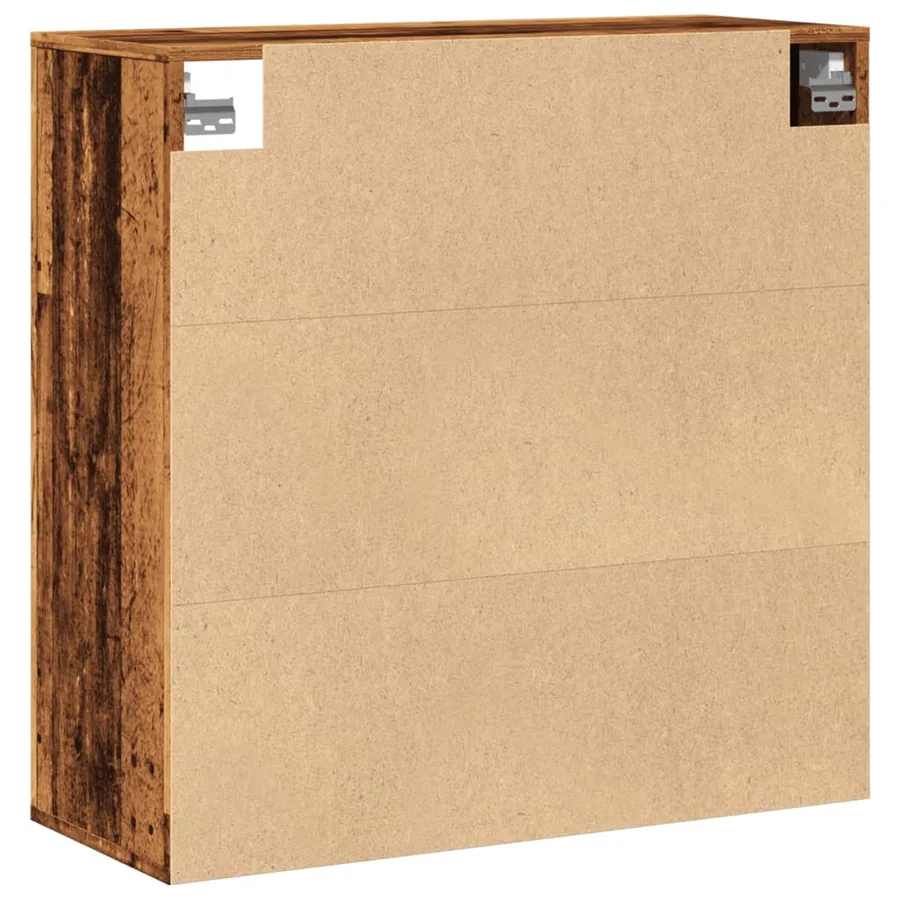 Armoire murale vieux bois 80x33x80 cm bois d'ingénierie - 6