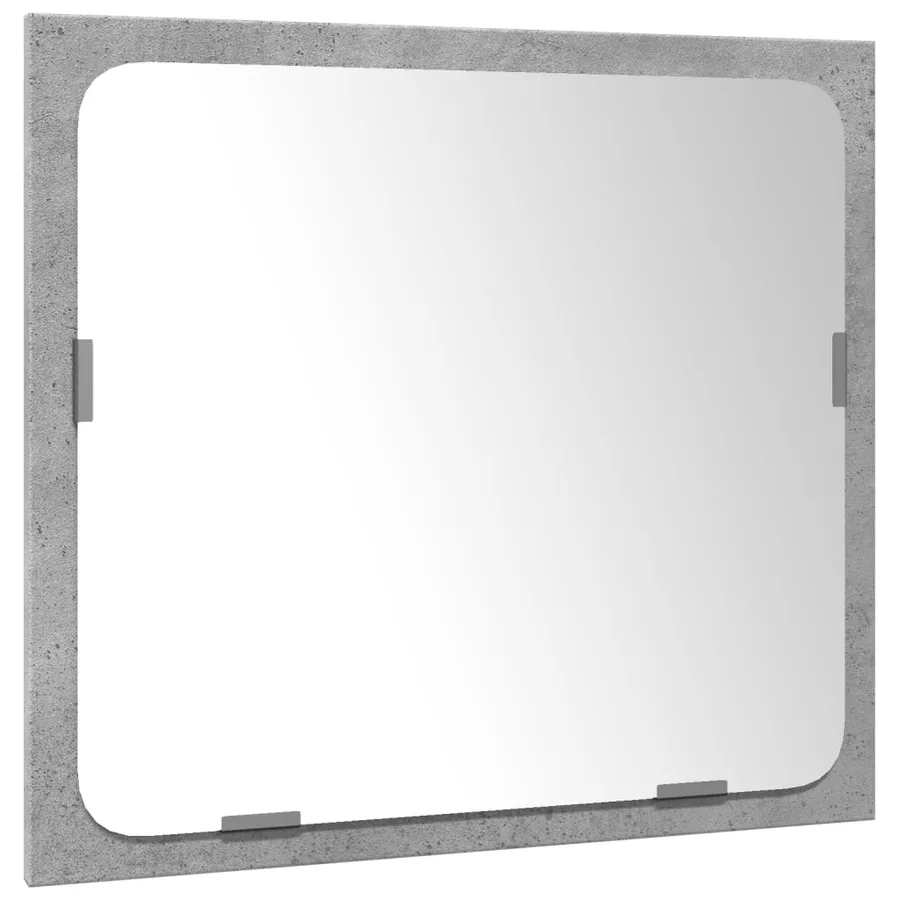 Ensemble de meubles de salle de bain 3 pcs gris béton - 9