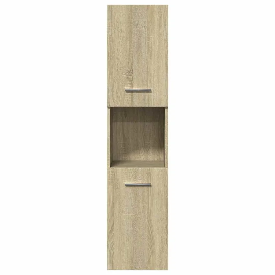 Ensemble de meubles de salle de bain 4 pcs chêne sonoma - 7