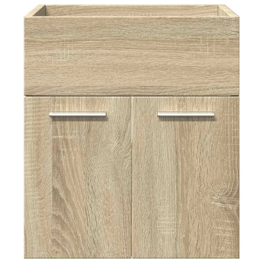 Ensemble de meubles de salle de bain 4 pcs chêne sonoma - 9