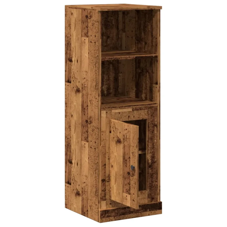 Buffet haut vieux bois 36x35,5x103,5 cm bois d'ingénierie - 4
