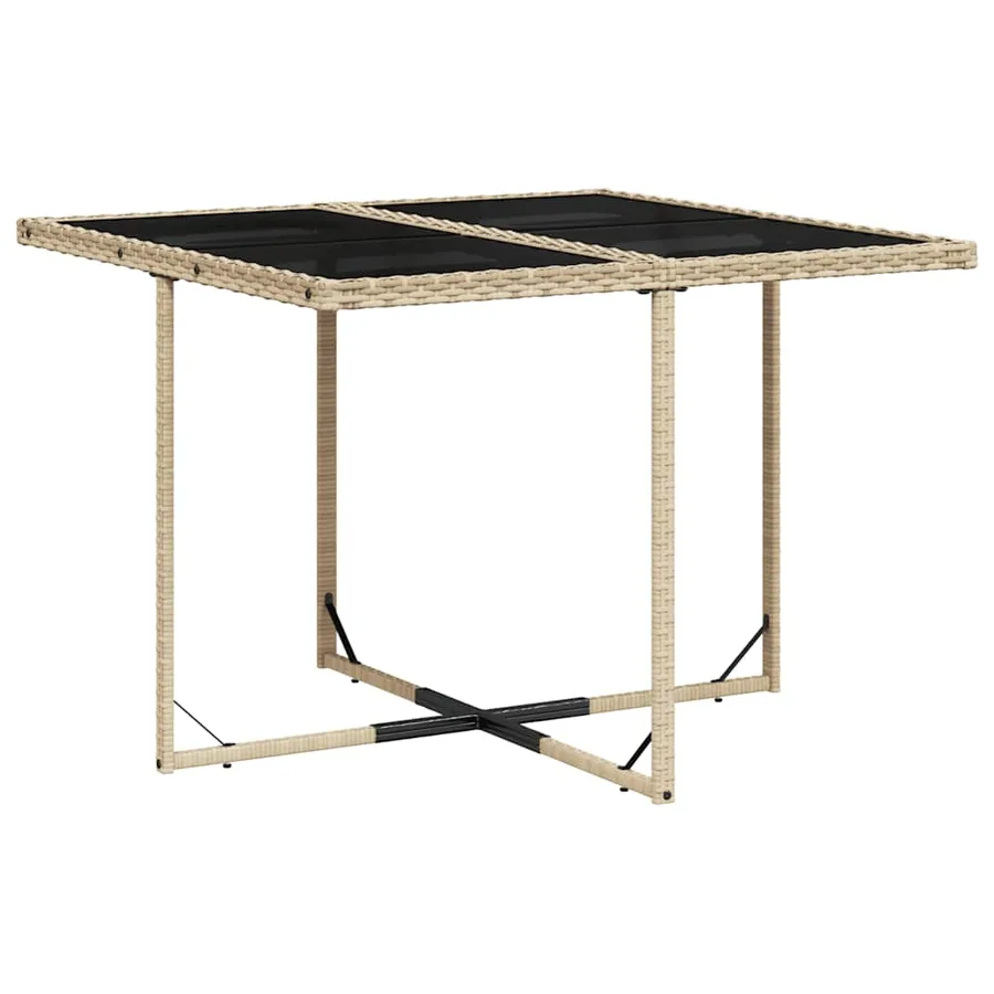 Ensemble à manger de jardin et coussins 9 pcs mélange beige - 4