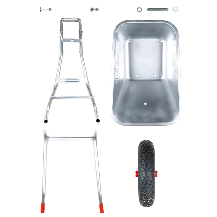 Brouette 90 L 150 kg acier galvanisé et plastique - 7
