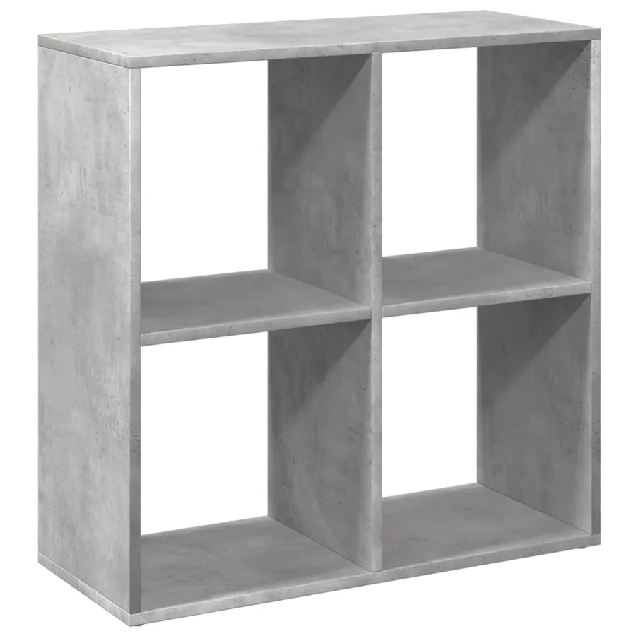Étagère séparatrice de pièce gris béton 69,5x29x69,5 cm - 6