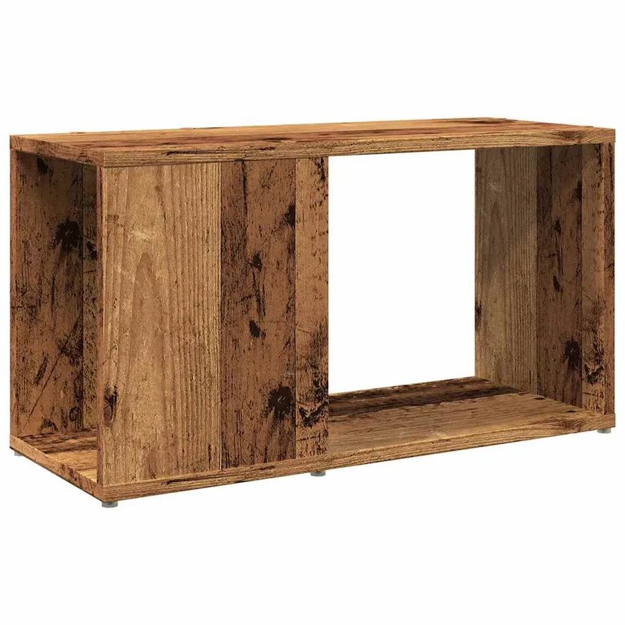 Meuble TV vieux bois 60x24x32cm bois d'ingénierie - 2