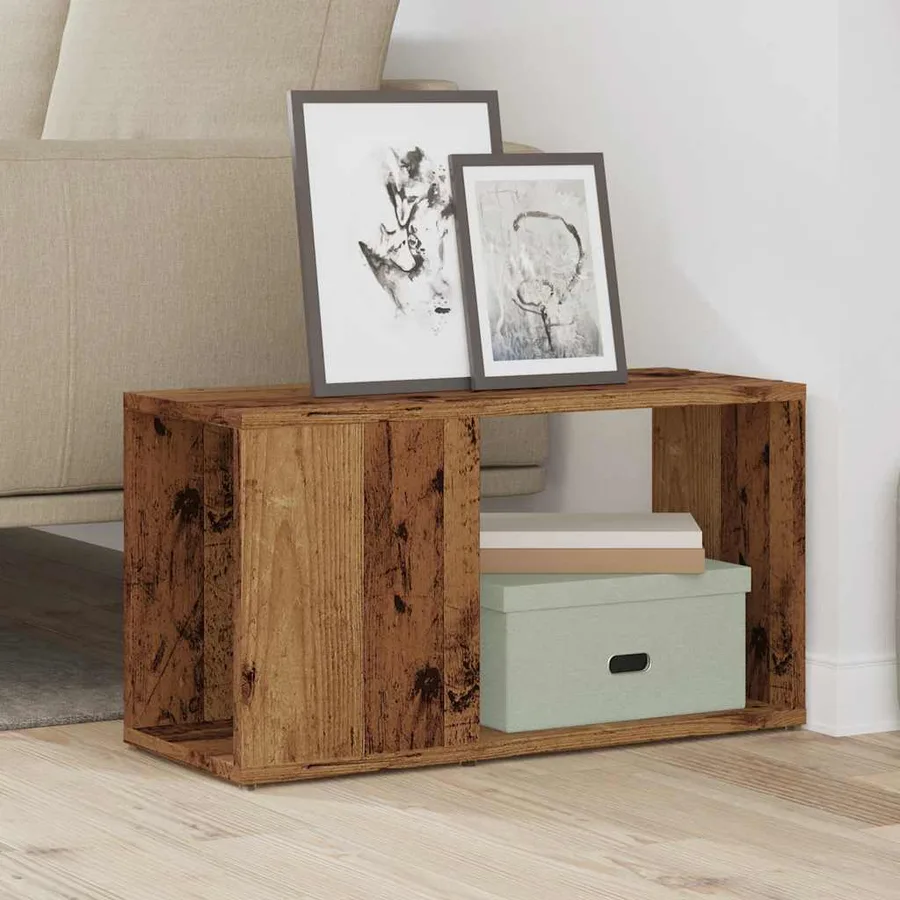 Meuble TV vieux bois 60x24x32cm bois d'ingénierie - 3