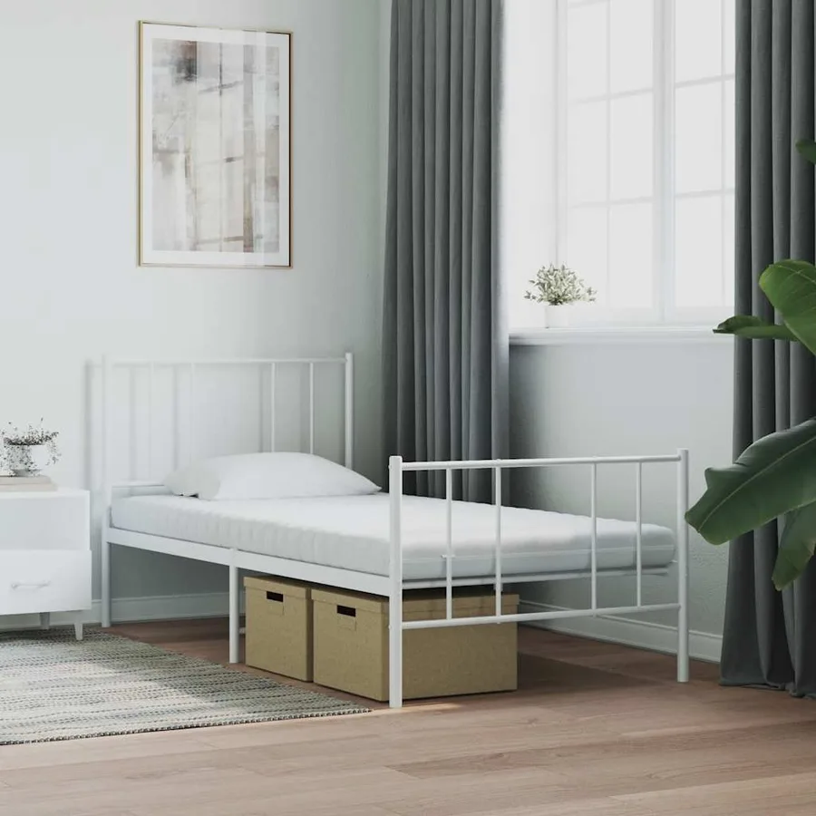 Matelas en mousse blanc 80x210 cm 7 zones dureté 20 ILD - 2