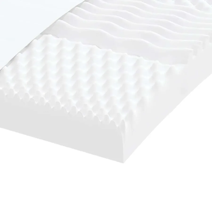 Matelas en mousse blanc 80x210 cm 7 zones dureté 20 ILD - 6
