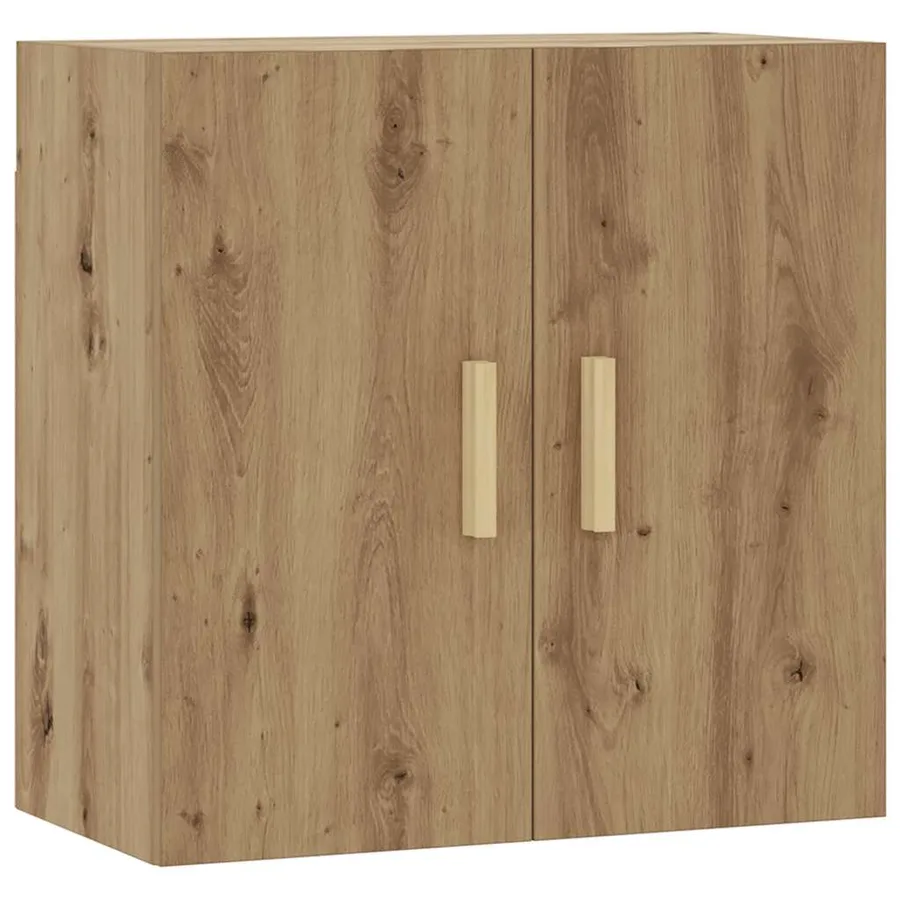Armoire murale chêne artisanal 60x31x60 cm bois d'ingénierie - 2