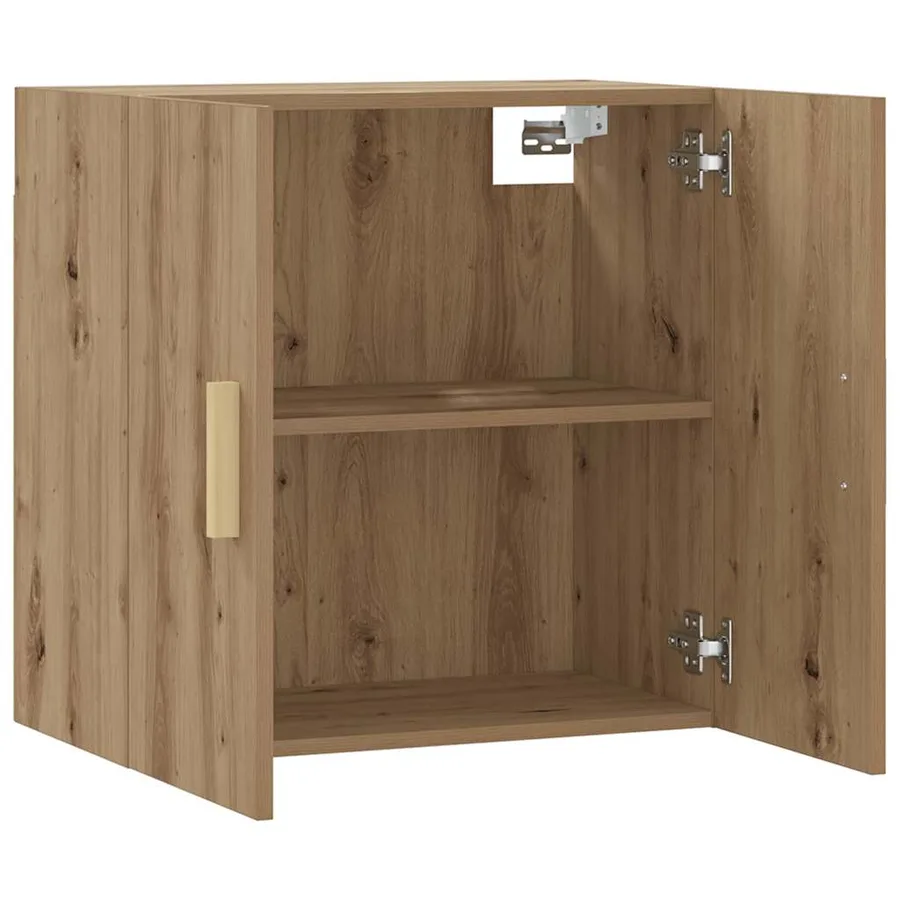 Armoire murale chêne artisanal 60x31x60 cm bois d'ingénierie - 4