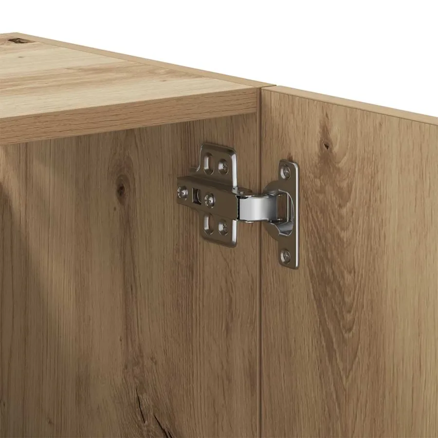 Armoire murale chêne artisanal 60x31x60 cm bois d'ingénierie - 8