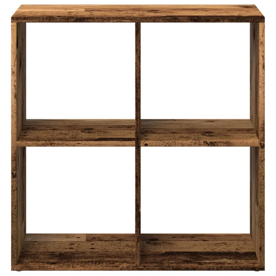 Étagère séparatrice de pièce vieux bois 69,5x29x69,5 cm - 5