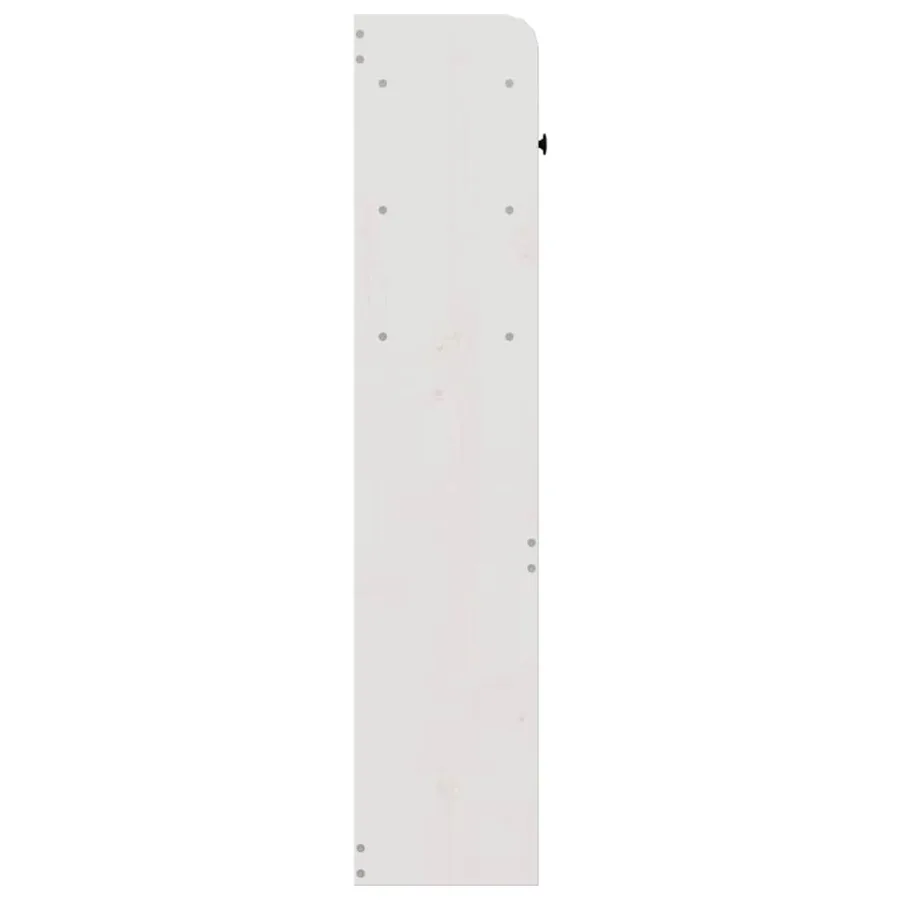 Tête de lit avec rangement blanc 90 cm bois massif de pin - 5