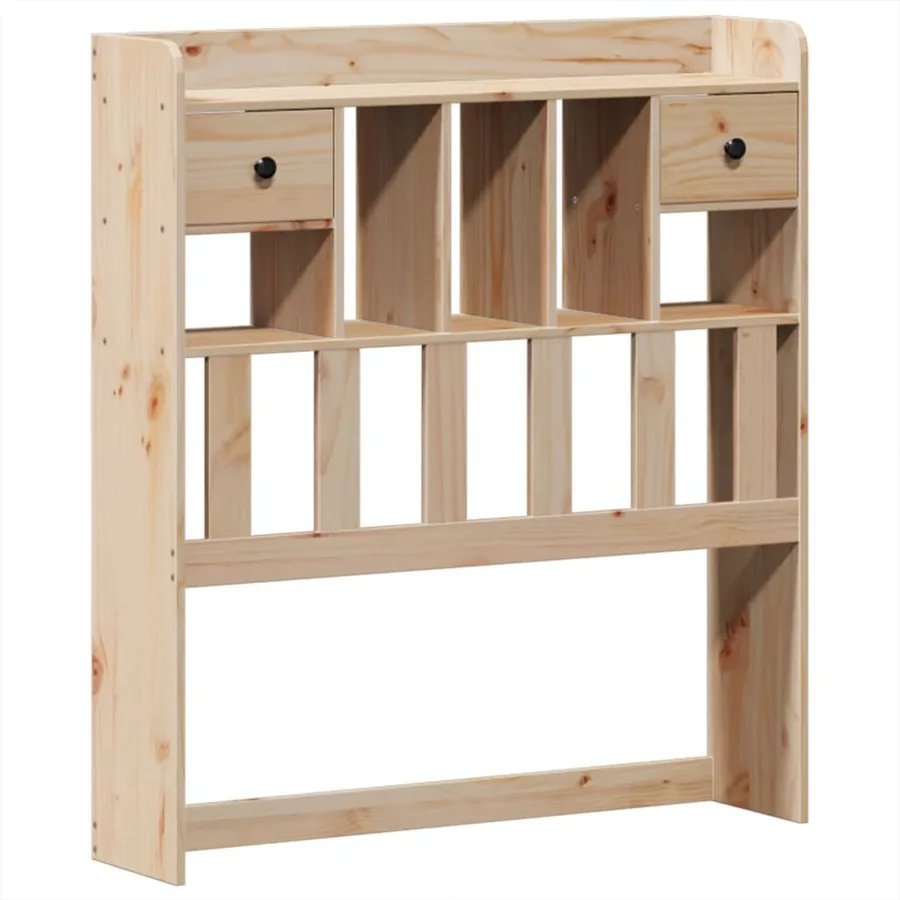 Cadre de lit sans matelas 100x200 cm bois massif de pin - 6
