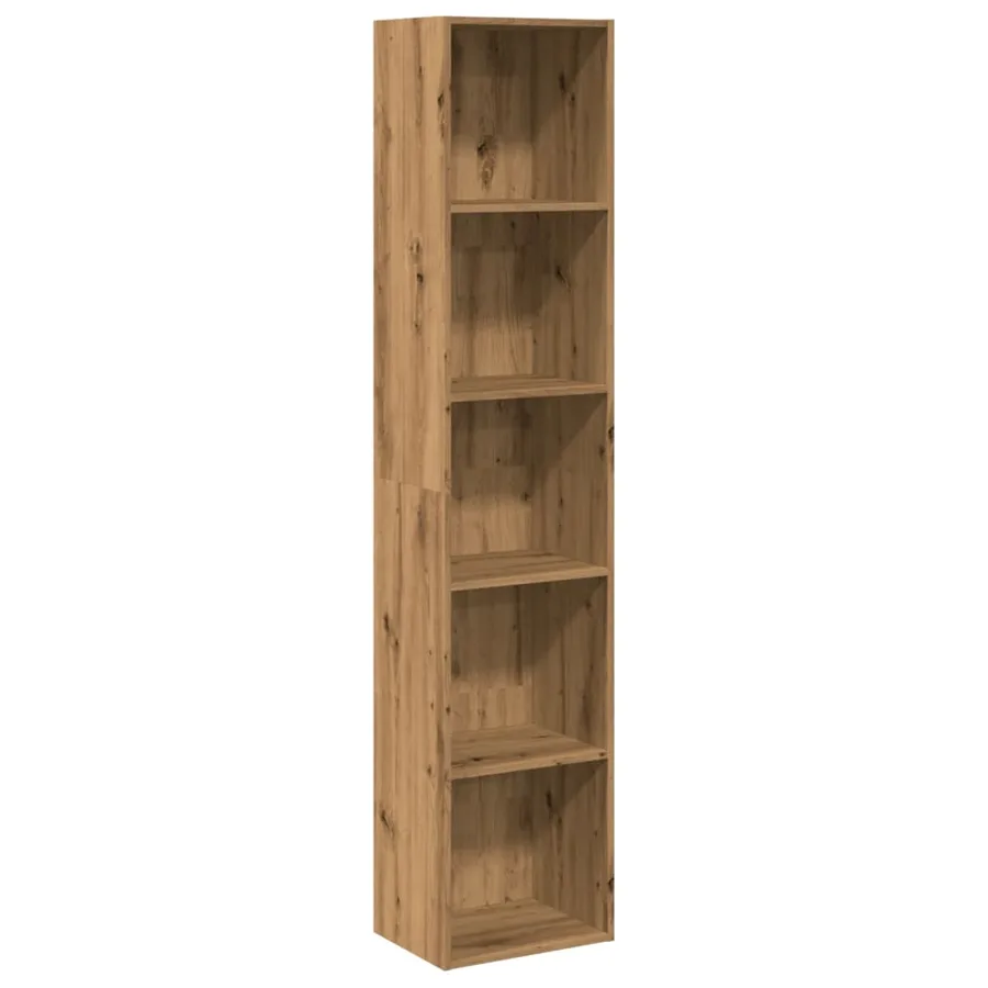Bibliothèque chêne artisanal 40x30x189 cm bois d'ingénierie - 2