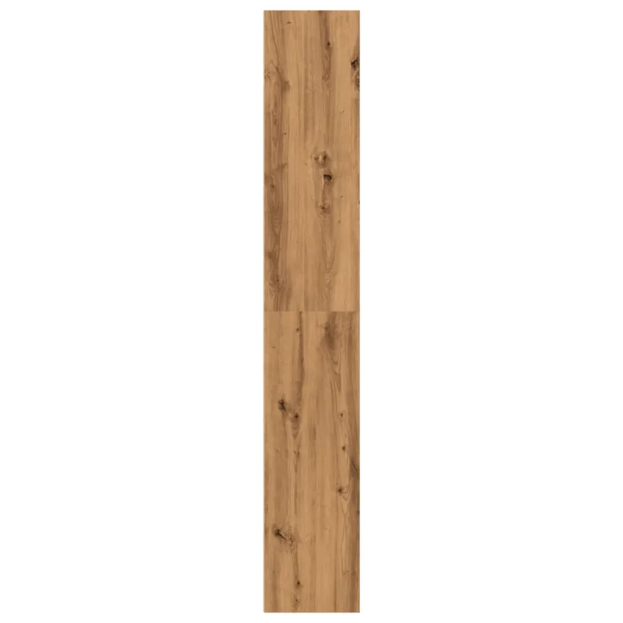 Bibliothèque chêne artisanal 40x30x189 cm bois d'ingénierie - 6