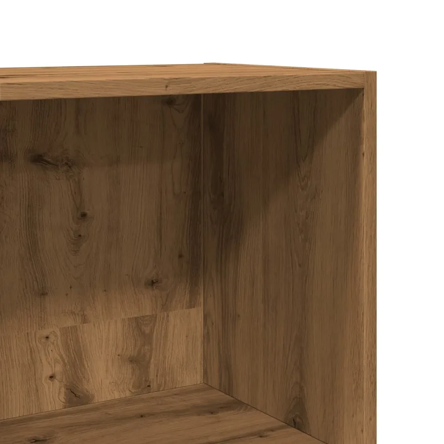 Bibliothèque chêne artisanal 40x30x189 cm bois d'ingénierie - 7
