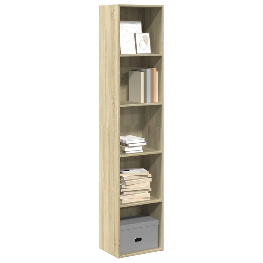 Bibliothèque chêne sonoma 40x30x189 cm bois d'ingénierie