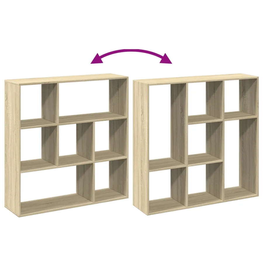 Étagère séparatrice de pièce chêne sonoma 102x29x103,5 cm - 8
