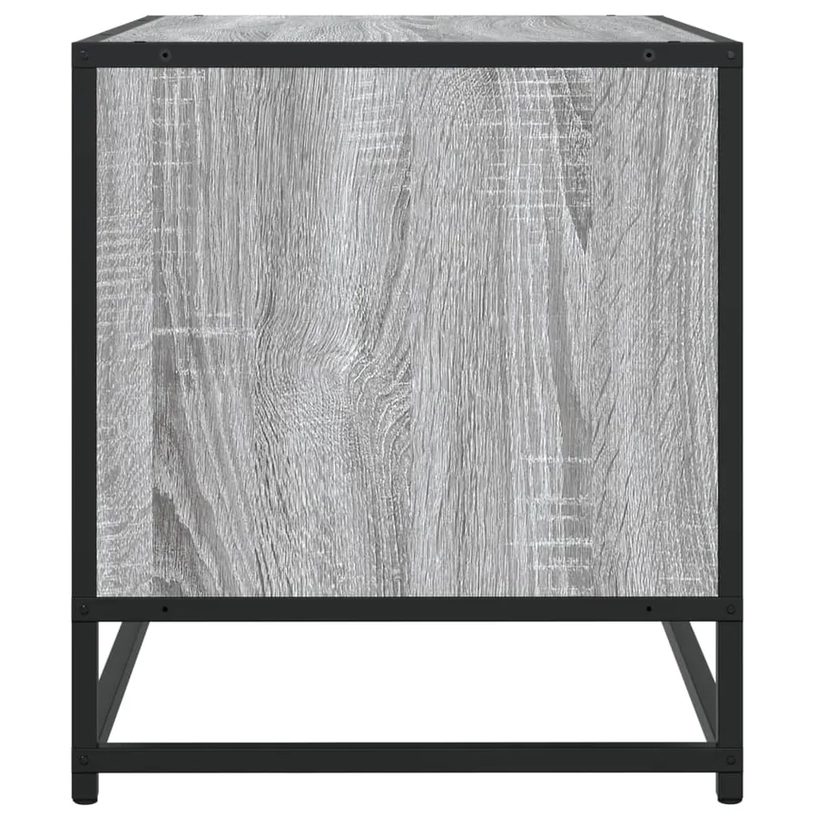 Meuble TV sonoma gris 120,5x40x46 cm bois d'ingénierie et métal - 6