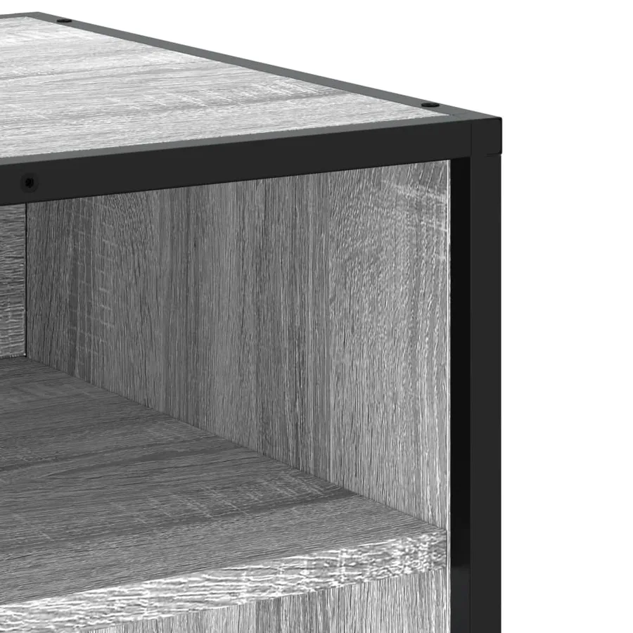 Meuble TV sonoma gris 120,5x40x46 cm bois d'ingénierie et métal - 7