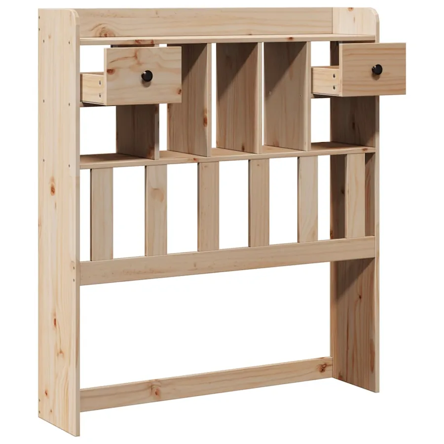 Tête de lit avec rangement 75 cm bois massif de pin - 4
