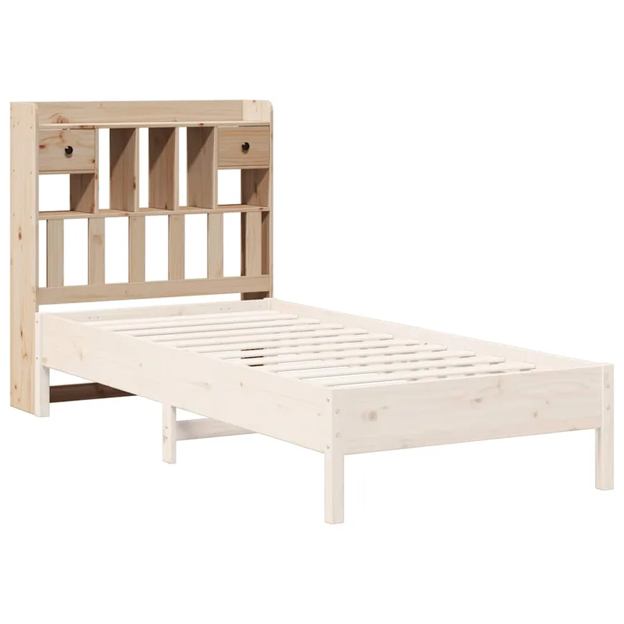 Tête de lit avec rangement 75 cm bois massif de pin - 7