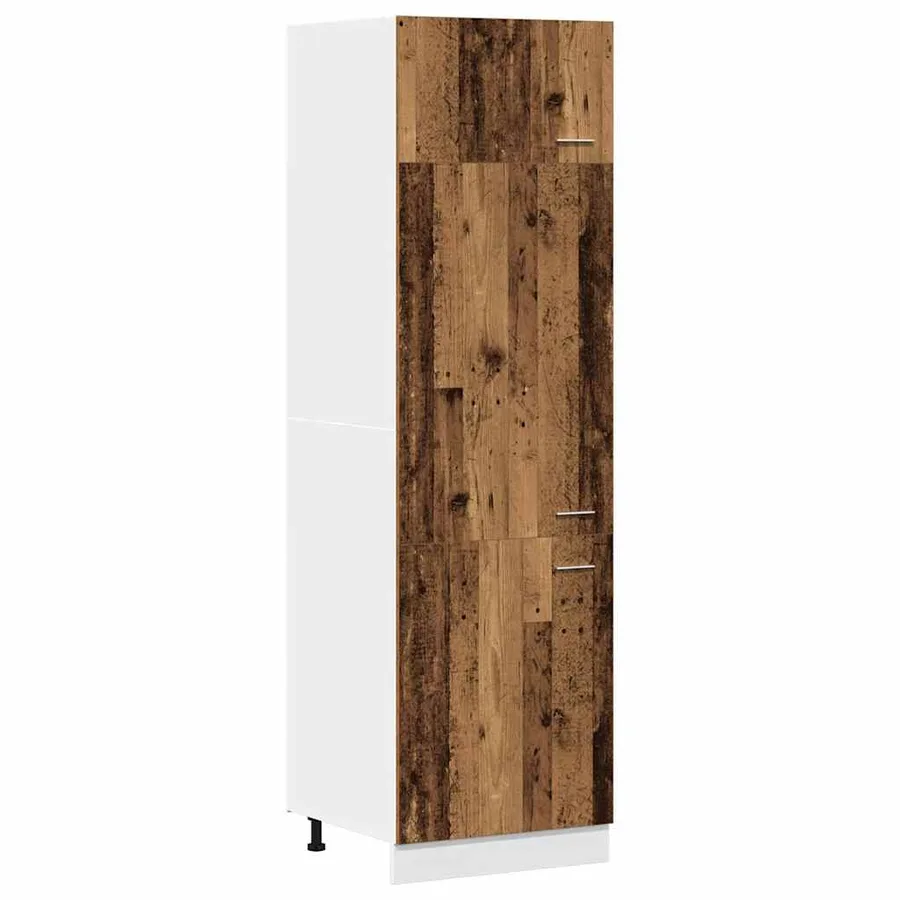 Armoire réfrigérée "Lyon" Bois ancien 60 x 57 x 207 cm Bois d'ingénierie - 2