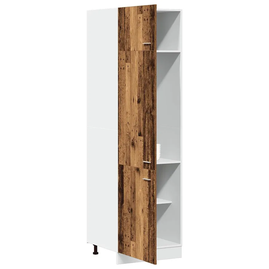 Armoire réfrigérée "Lyon" Bois ancien 60 x 57 x 207 cm Bois d'ingénierie - 4