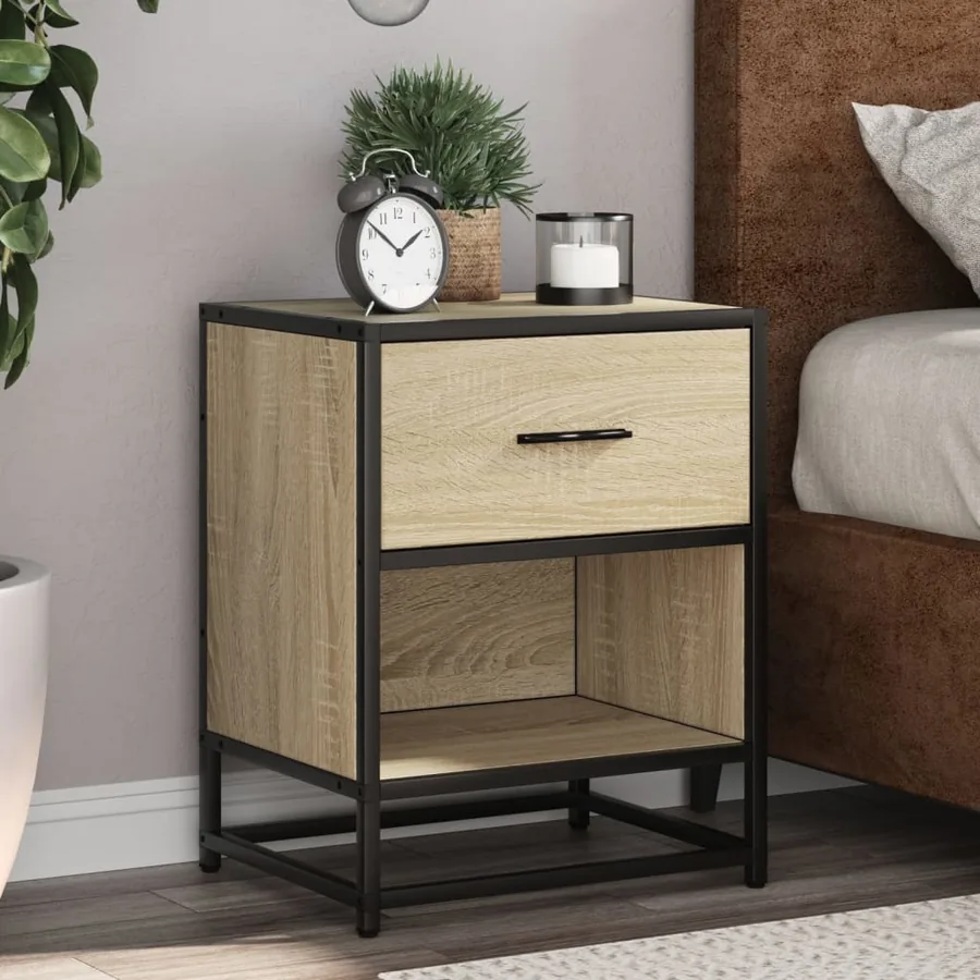 Tables de chevet 2 pcs chêne sonoma 40x31x50 cm bois ingénierie
