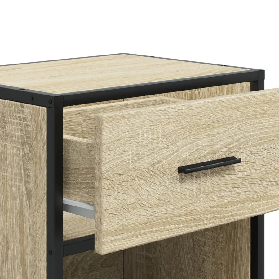Tables de chevet 2 pcs chêne sonoma 40x31x50 cm bois ingénierie - 10