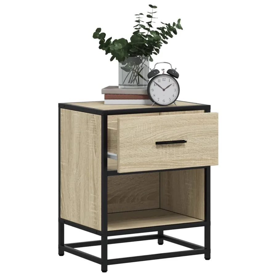 Tables de chevet 2 pcs chêne sonoma 40x31x50 cm bois ingénierie - 4