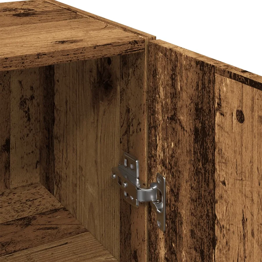 Armoire murale vieux bois 34,5x34x90 cm bois d'ingénierie - 9