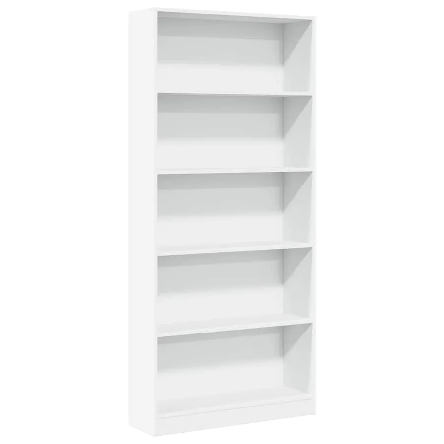 Bibliothèque blanc 80x24x176 cm bois d'ingénierie - 2