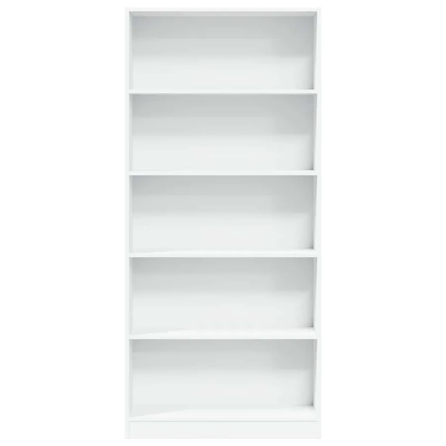 Bibliothèque blanc 80x24x176 cm bois d'ingénierie - 4