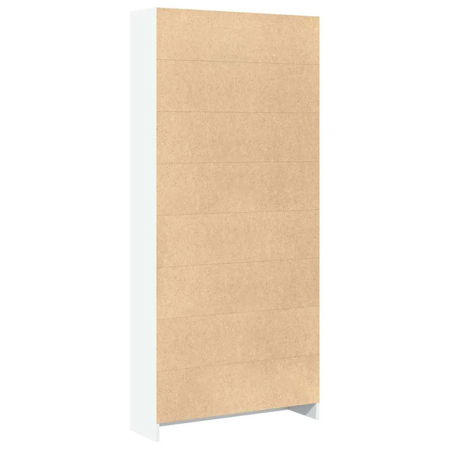 Bibliothèque blanc 80x24x176 cm bois d'ingénierie - 5