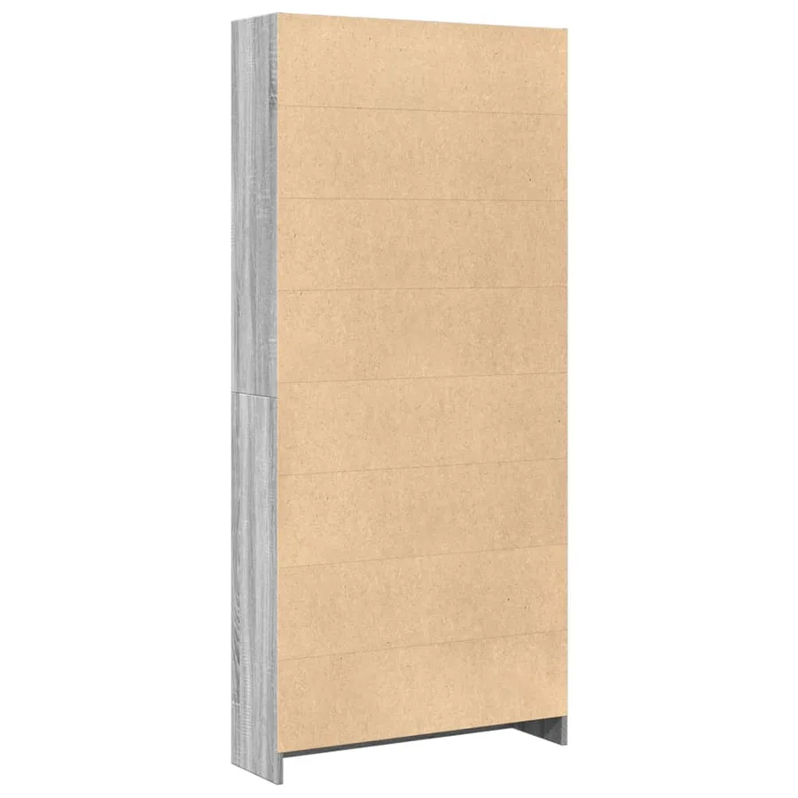 Bibliothèque sonoma gris 80x24x176 cm bois d'ingénierie - 5