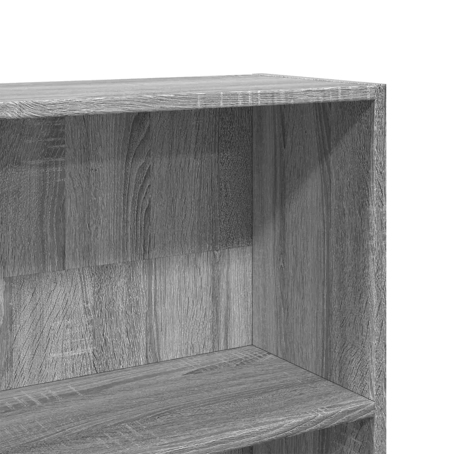 Bibliothèque sonoma gris 80x24x176 cm bois d'ingénierie - 7