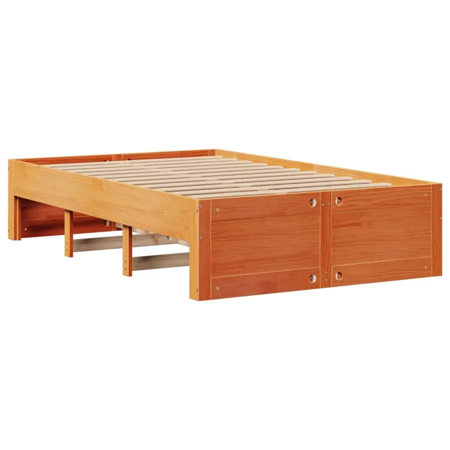 Cadre de lit sans matelas avec tiroirs 120x200 cm bois pin - 7