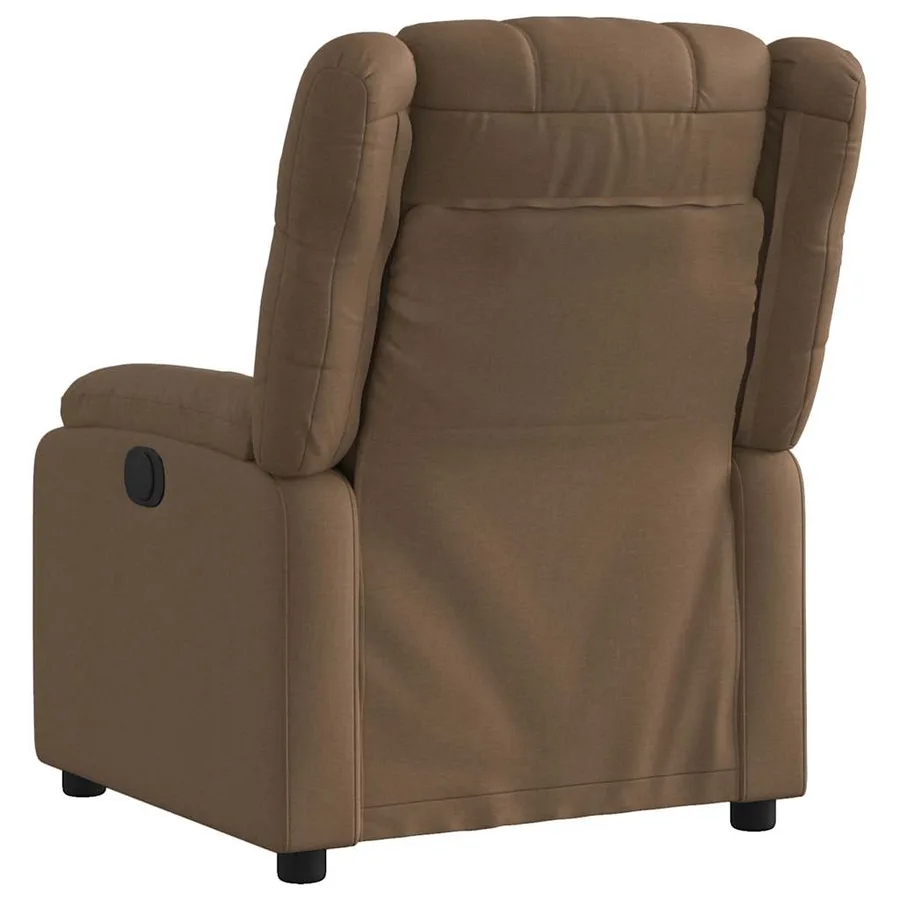 Fauteuil inclinable Marron Tissu - 3