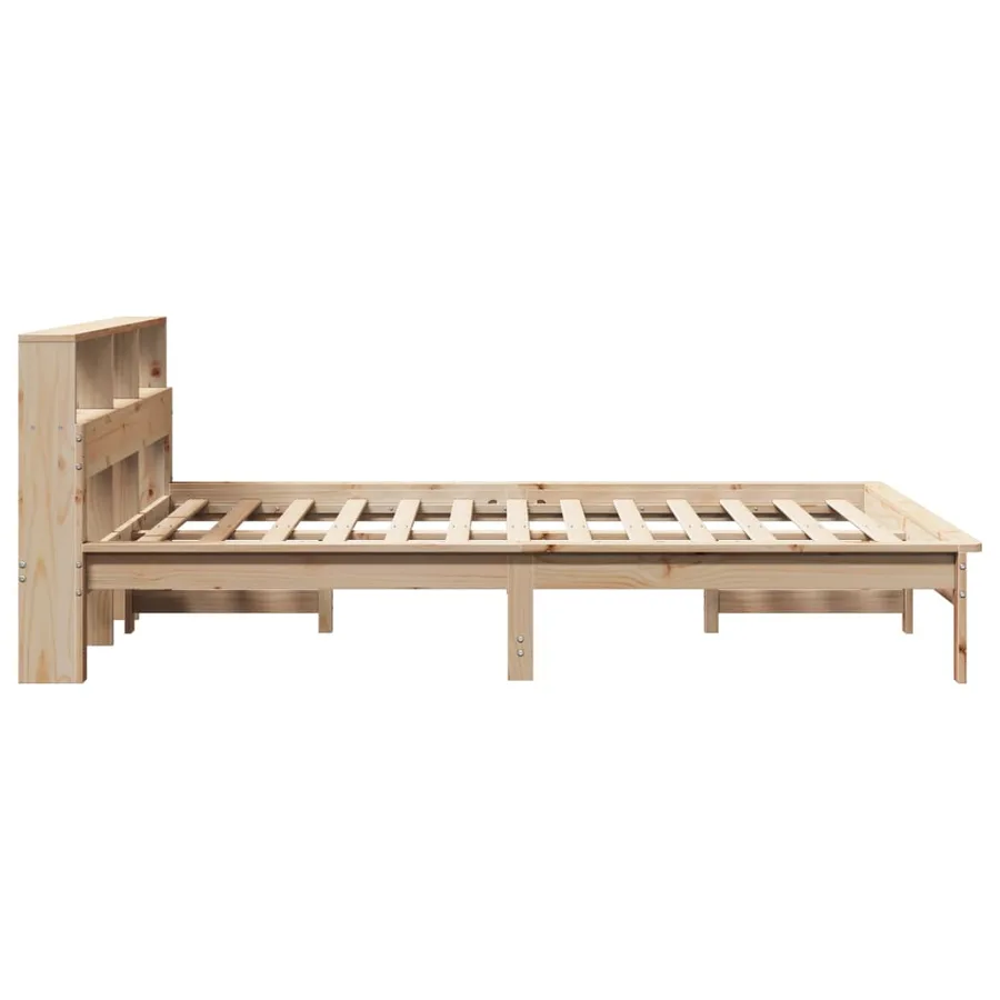 Cadre de lit sans matelas 140x200 cm bois massif de pin - 5