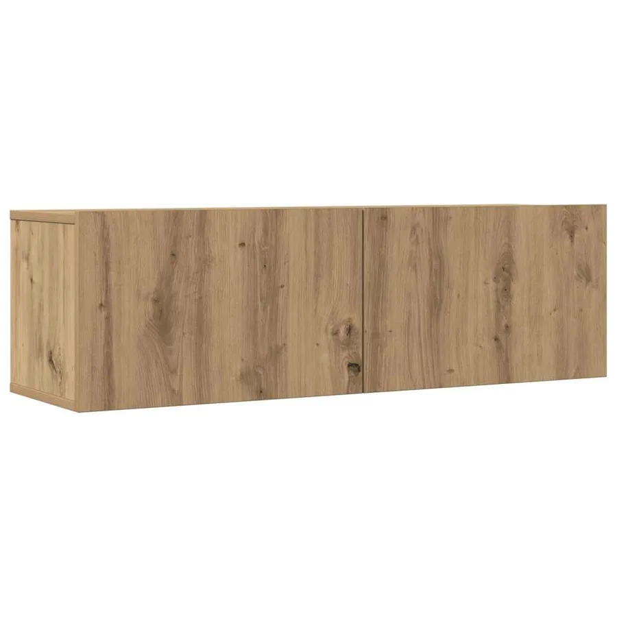 Meubles TV muraux 2 pcs chêne artisanal 100x30x30 cm - 2