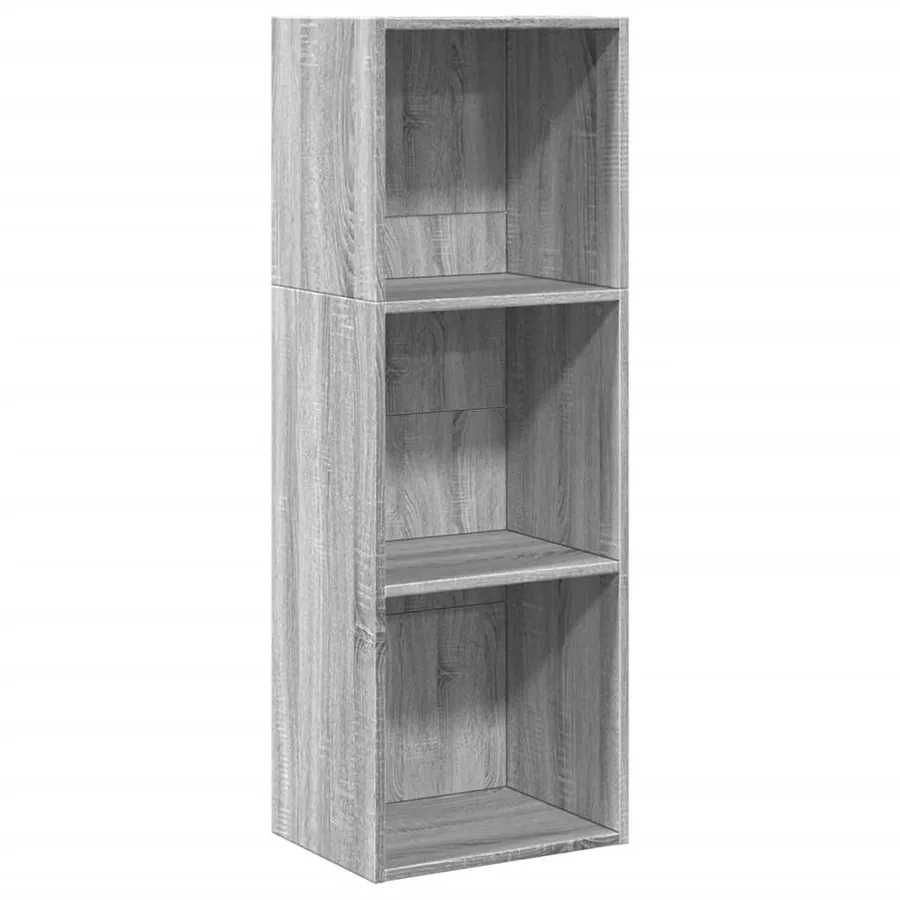 Bibliothèque sonoma gris 40x30x114 cm bois d'ingénierie - 2